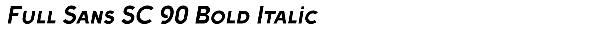 Full Sans SC 90 Bold Italic image